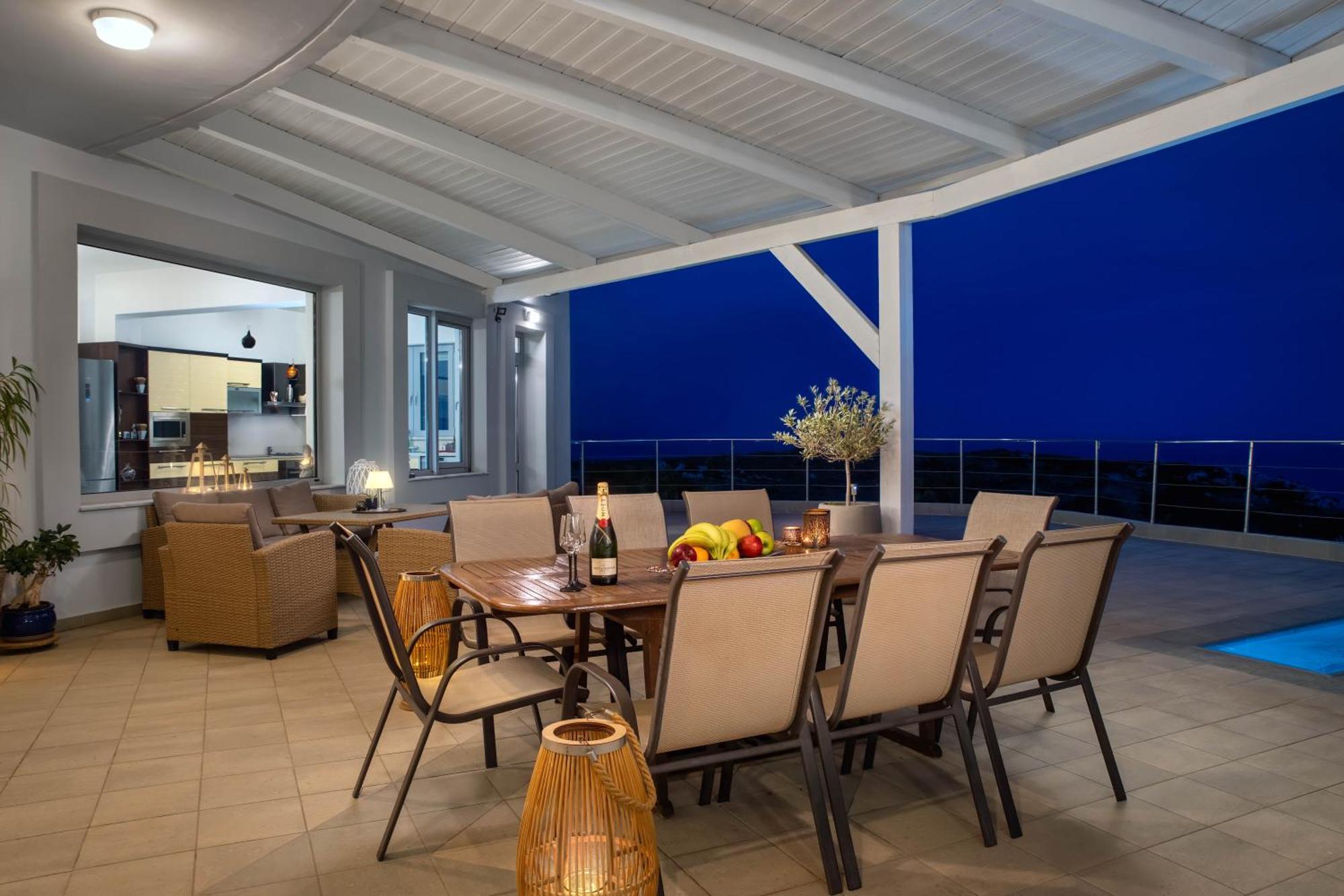 Villa Zafira - Seaview Manor With Heated Pool Kallithea  Luaran gambar