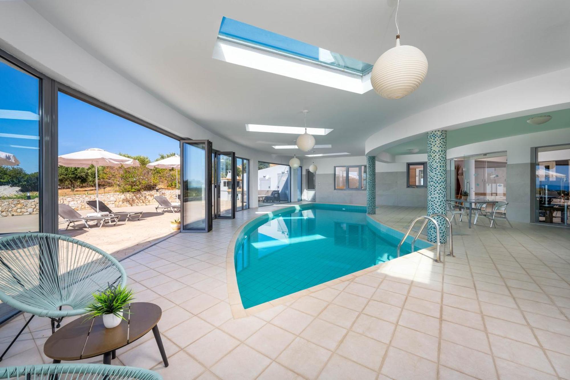 Villa Zafira - Seaview Manor With Heated Pool Kallithea  Luaran gambar