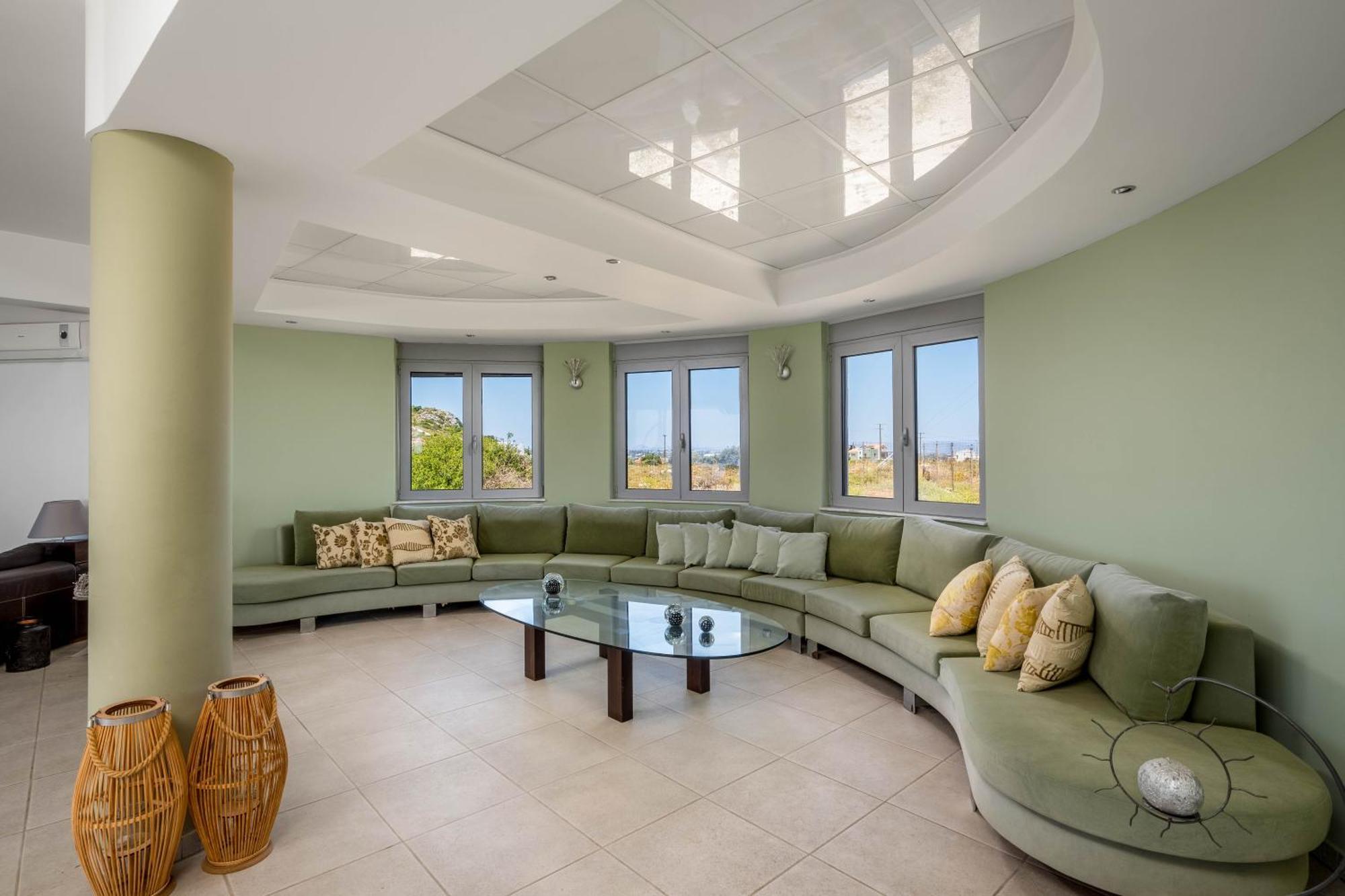 Villa Zafira - Seaview Manor With Heated Pool Kallithea  Luaran gambar
