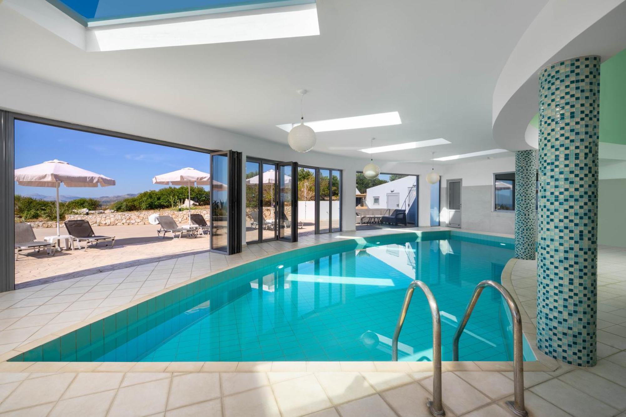 Villa Zafira - Seaview Manor With Heated Pool Kallithea  Luaran gambar